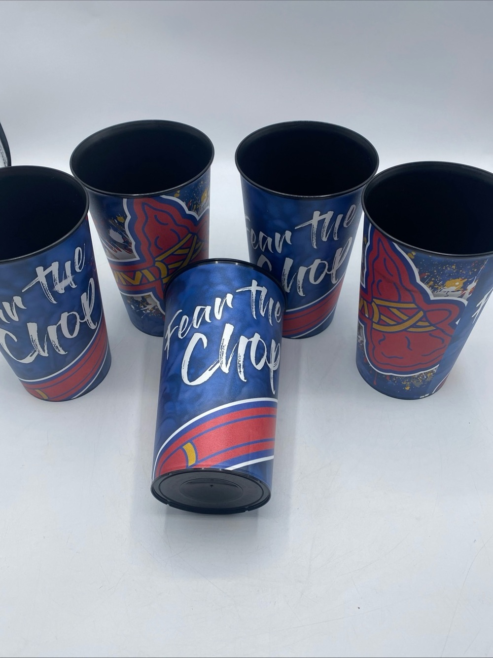 Atlanta Braves Baseball MLB Stadium 32oz Souvenir Feat The Chomp Plastic Cups 5